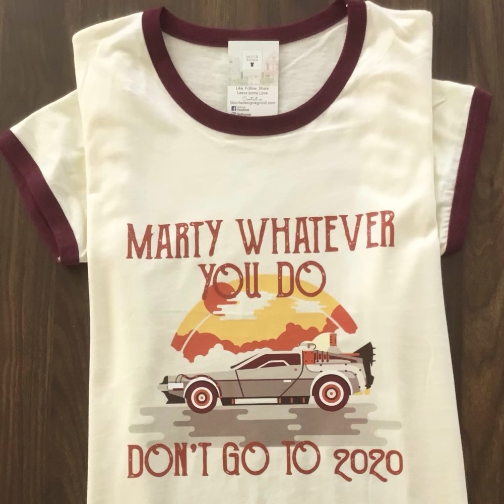 Retro Back to the future 2020 shirt 👚